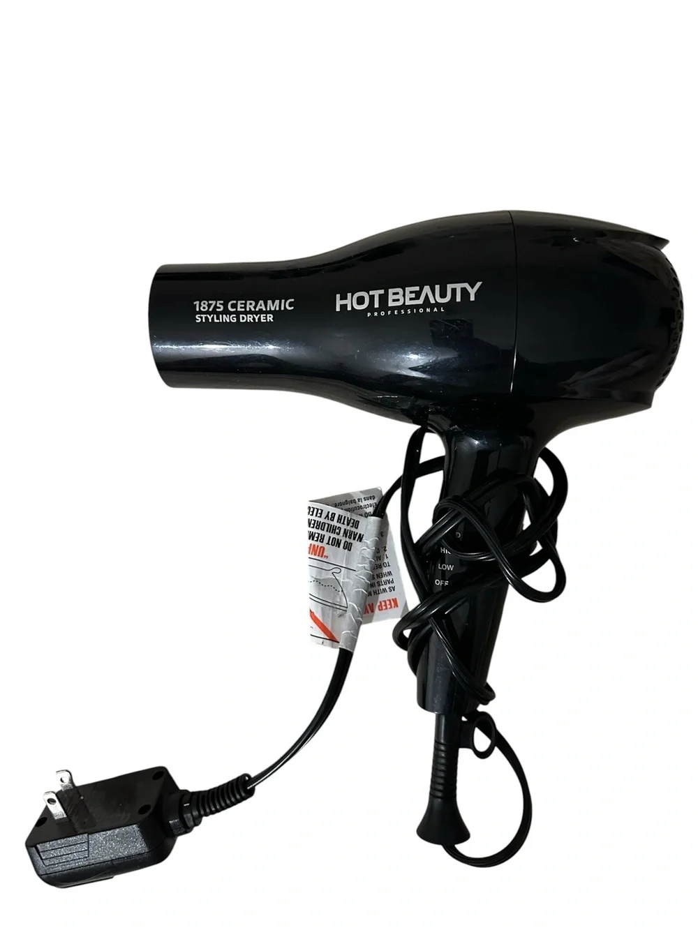 1875 Ceramic Styling Dryer - Black